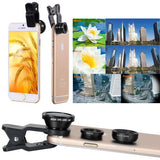 3-in-1 Fisheye / Wide Angle / Macro Smartphone Camera Lens