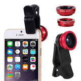 3-in-1 Fisheye / Wide Angle / Macro Smartphone Camera Lens