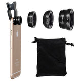 3-in-1 Fisheye / Wide Angle / Macro Smartphone Camera Lens