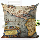 World Map Cushion Cover